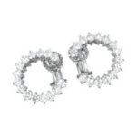 ハリーウィンストン ダイヤモンド イヤリング