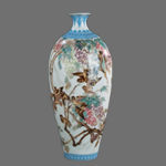 赤絵 鳥花文大壺