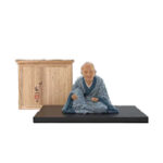 平野富山 翁 木彫