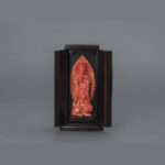 珊瑚 普賢菩薩置物