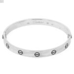 カルティエ ラブブレス ダイヤ無し ホワイトゴールド