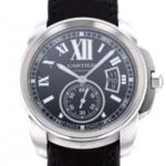 カリブル ドゥ カルティエ W7100041 ステンレス ブラック文字盤