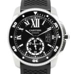 カリブル ドゥ カルティエ ダイバー W7100056 ステンレス ブラック文字盤