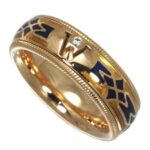 ミキモト ウェレンドルフ エマイユ ダイヤリング