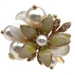 ミキモト パール/シェル ダイヤモンドリング