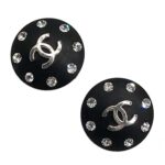 シャネル ココマーク ラインストーン イヤリング