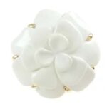 シャネル カメリア カルセドニー ブローチ