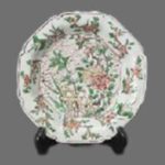 南京赤絵 花鳥文皿