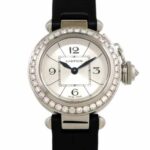 ミスパシャ WJ124027 ホワイトゴールド シルバー文字盤 ベゼルダイヤ