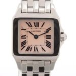 サントス ドゥ モワゼル SM W25075Z5 ステンレス ピンクシェル文字盤