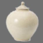 唐白磁 万年壺