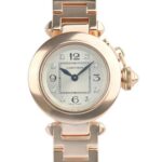 ミスパシャ WJ124016 ピンクゴールド シルバー文字盤 8Pダイヤ