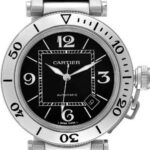 パシャ シータイマー W31077M7 ステンレス ブラック文字盤