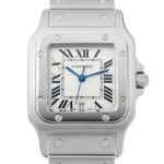 サントス 100 XL W20098D6 ステンレス シルバー文字盤