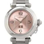 パシャC W31075M7 ステンレス ピンク文字盤