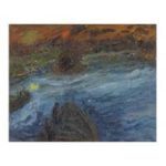 ジャンフサロ ソーヌ河のペニッシュ 油絵