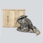 純銀槌打岩上ノ亀 松栄堂