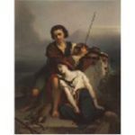 KPMベルリン 羊飼いの恋人 陶板画