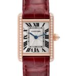 タンク ルイ SM WJTA0010 ピンクゴールド シルバー文字盤 ベゼルサイドダイヤ