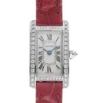 タンク アメリカン ミニ SM WB710015 ホワイトゴールド シルバー文字盤 ダイヤベゼル