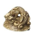 古根付 象牙 龍