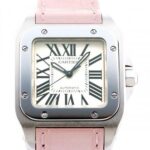 サントス 100 MM W20126X8 ステンレス シルバー文字盤