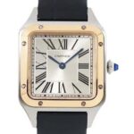 サントス デュモン SM W2SA0012 ステンレス×ピンクゴールド シルバー文字盤