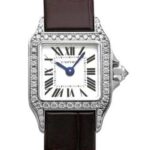 ミニサントス ドゥ モワゼル WF902005 ホワイトゴールド ホワイト文字盤 ダイヤベゼル