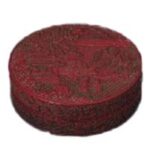 堆朱 人物図蓋物