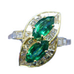 グラフ エメラルド ダイヤリング