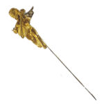 アンティークジュエリー 天使文 ピンプローチ