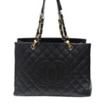 シャネル マトラッセ チェーントートバッグ キャビアスキン