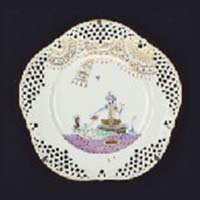 マイセン アラビアンナイト 透かし皿