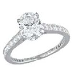 グラフ オーバルカット ダイヤリング