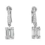 グラフ エメラルドカット イヤリング