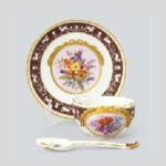 マイセン 花文レリーフ カップソーサー